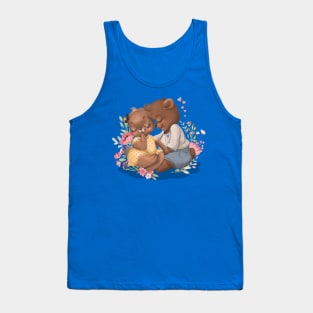 Romantic Bear Couple In Valentine Tank Top